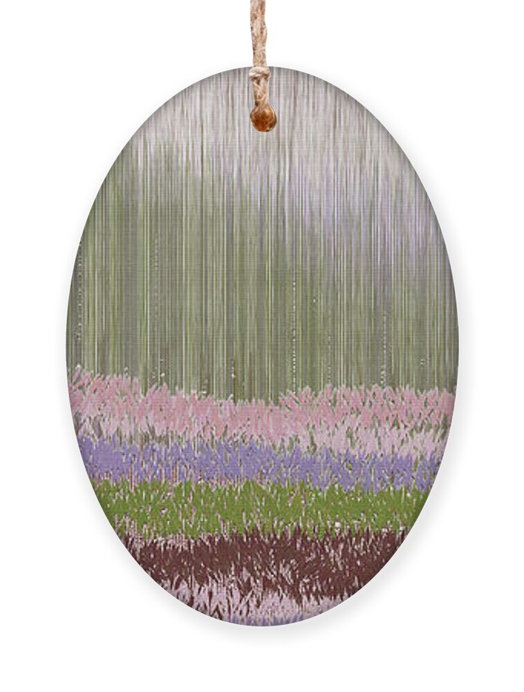 Abstract Ornament featuring the digital art From The Fountain Grass by Bentley Davis
