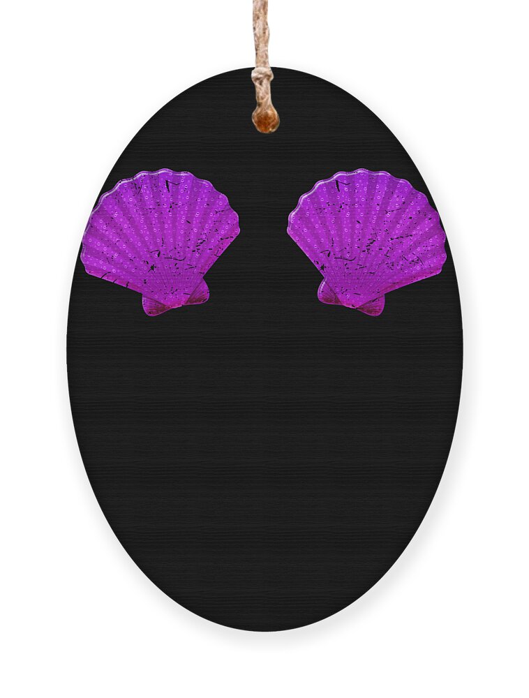 Funny Mermaid Shell Bra Top design Festival Seashell Party Ornament by Art  Frikiland - Fine Art America