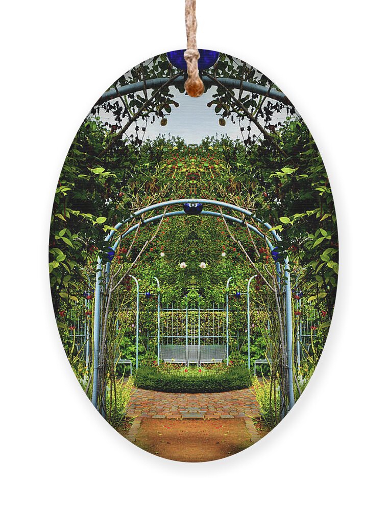 Garden Archway Ornament featuring the photograph Garden Archway by Yvonne Johnstone