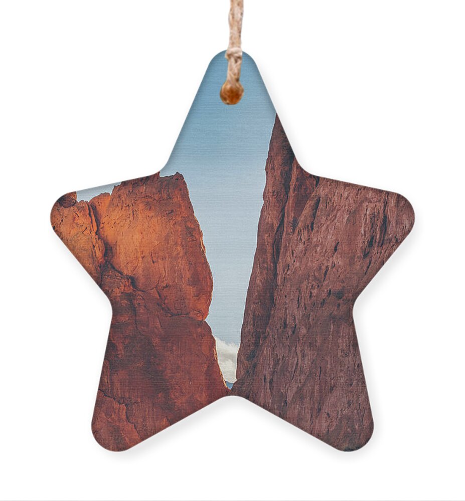 Garden Of The Gods Ornament featuring the photograph Garden of the Gods Colorado Springs Colorado by Abigail Diane Photography