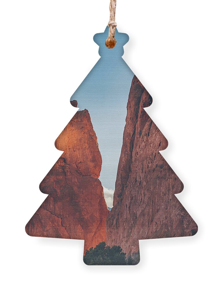 Garden Of The Gods Ornament featuring the photograph Garden of the Gods Colorado Springs Colorado by Abigail Diane Photography