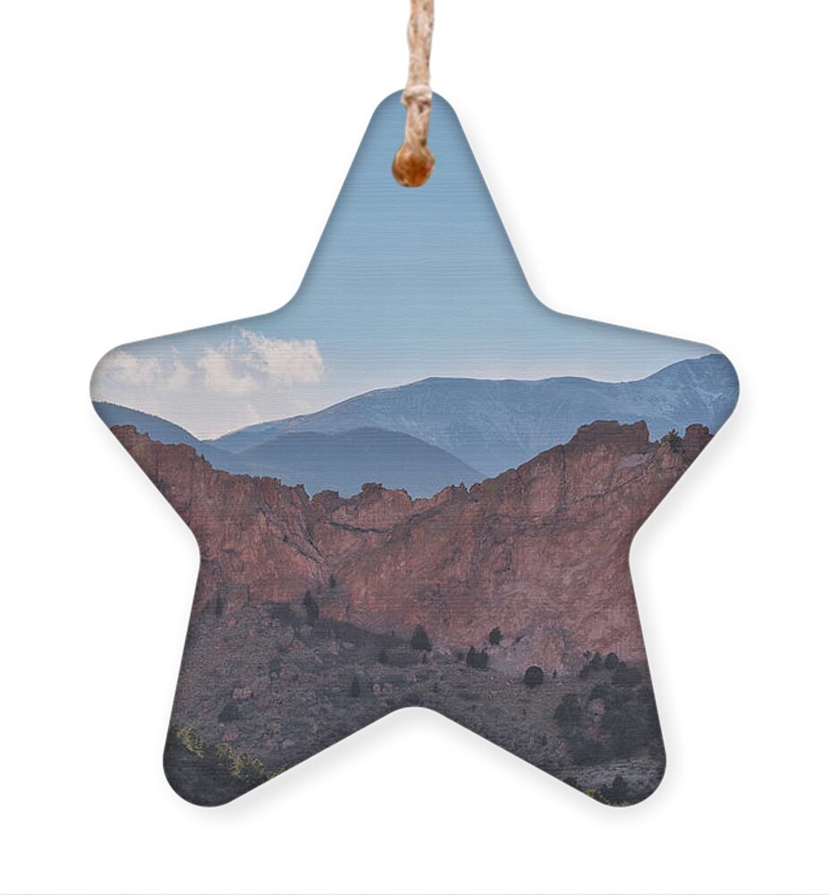 Garden Of The Gods Ornament featuring the photograph Garden of the Gods Gray Rock by Abigail Diane Photography