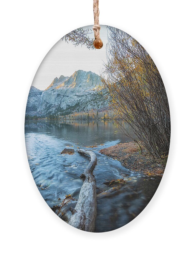 Fall Ornament featuring the photograph Gate To Silver Lake by Jonathan Nguyen