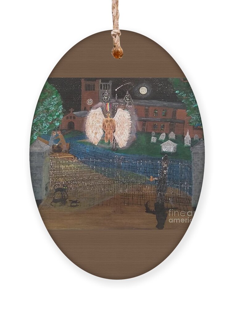 Lgbtq Ornament featuring the painting Gay Angel 1880 by David Westwood