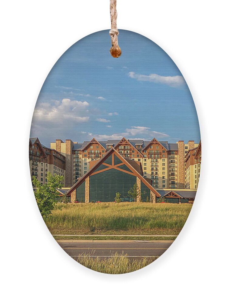 Hotel Ornament featuring the photograph Gaylord Rockies Resort by Maria Coulson