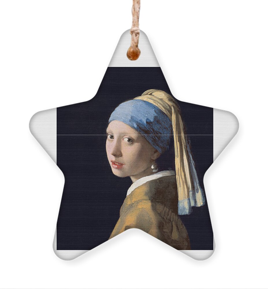 The Girl With The Pearl Earring Johannes Vermeer Handmade Christmas Ornament 