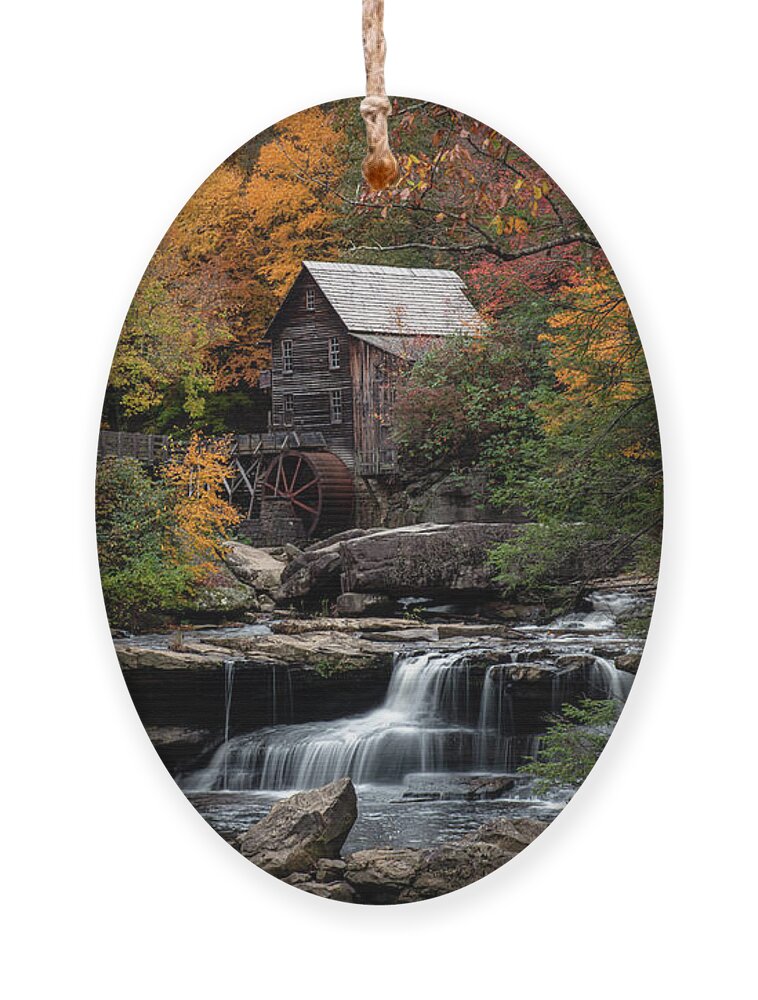 Blue Ridge Mountains Ornament featuring the photograph Glade Creek Grist Mill by Robert J Wagner