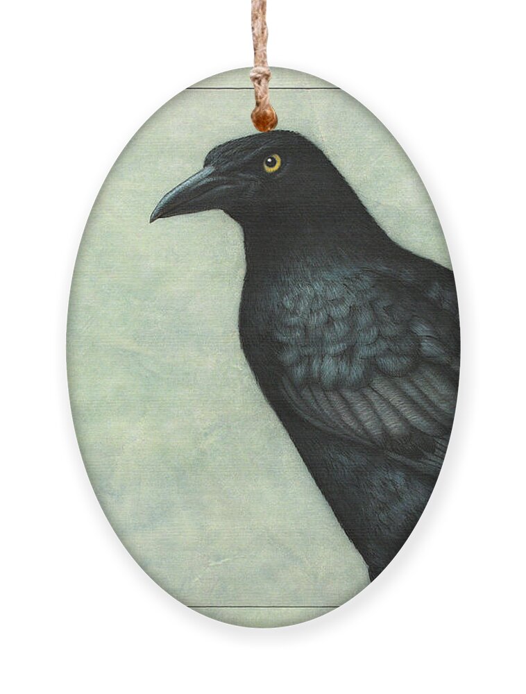 Grackle Ornament featuring the painting Grackle by James W Johnson