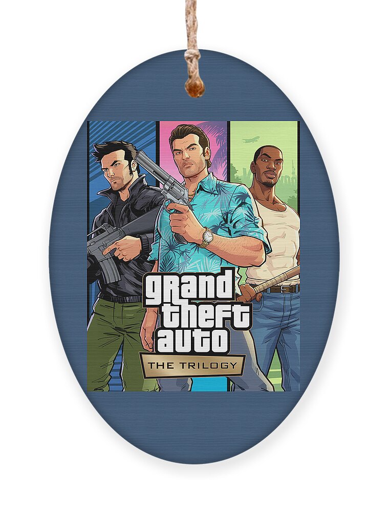 Grand Theft Auto The Trilogy GTA V GTA 5 Gangster Ornament by Katelyn Smith  - Pixels