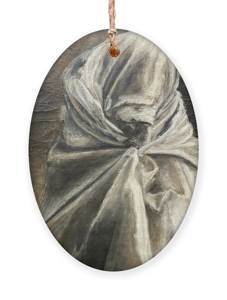 Wrapped Figure Ornament featuring the painting Gregorian Chant II by David Euler