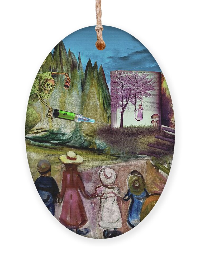 Children Ornament featuring the digital art Growing Medical Tyranny by Norman Brule