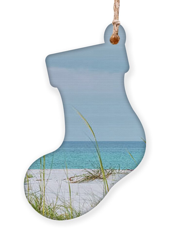 Gulf Island National Seashore Park Ornament featuring the photograph Gulf Island National Seashore Panorama by Jennifer White