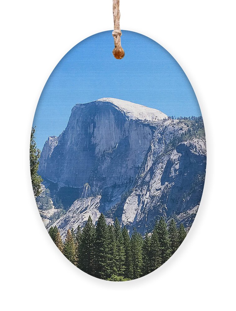 Yosemite Ornament featuring the photograph Half Dome by Grey Coopre