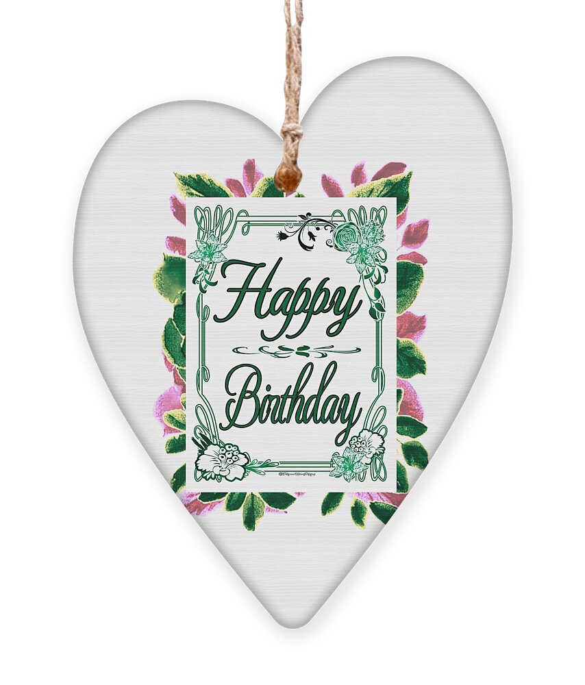 Happy Ornament featuring the digital art Happy Birthday Everyone Born in May by Delynn Addams