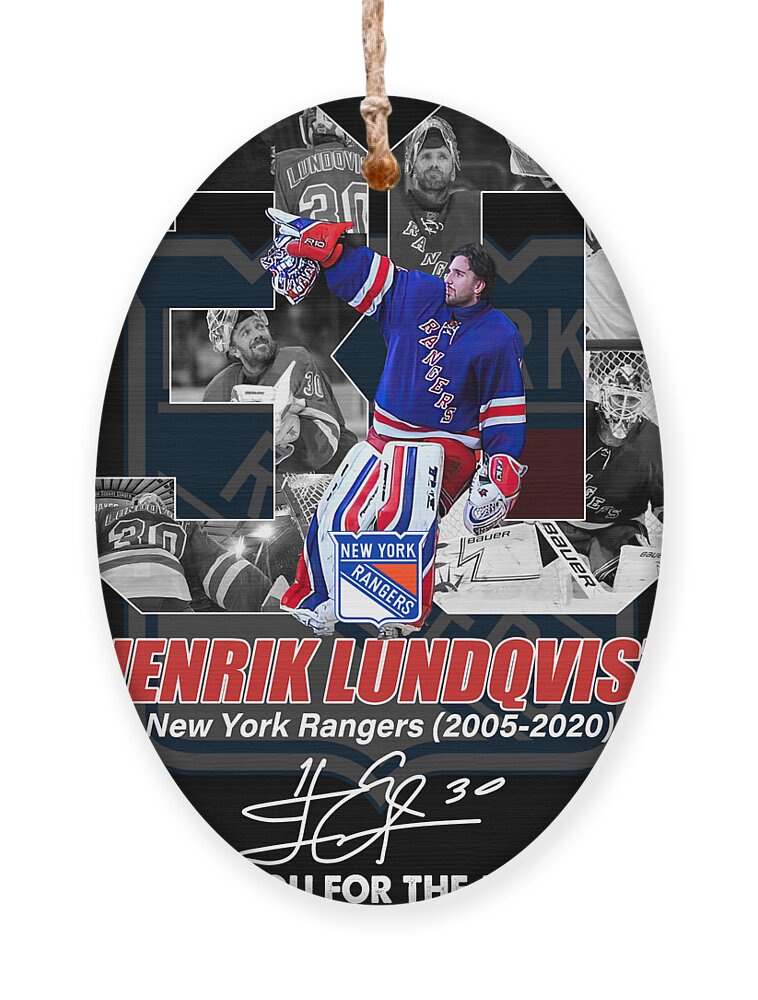 Henrik Lundqvist New York Rangers Signature Thank You For The