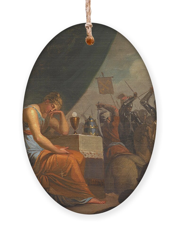 Nicolai Abildgaard Ornament featuring the painting Hierarchy at its Peak at the time of the Crusades by Nicolai Abildgaard