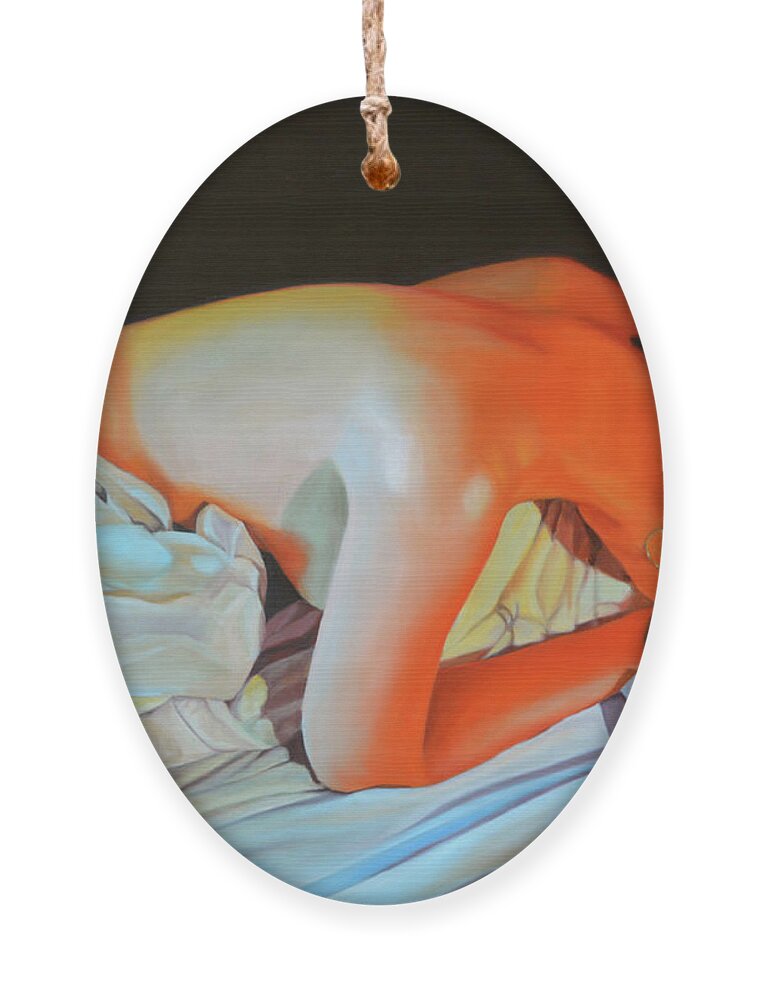 #christmassale Ornament featuring the painting Hope by Thu Nguyen