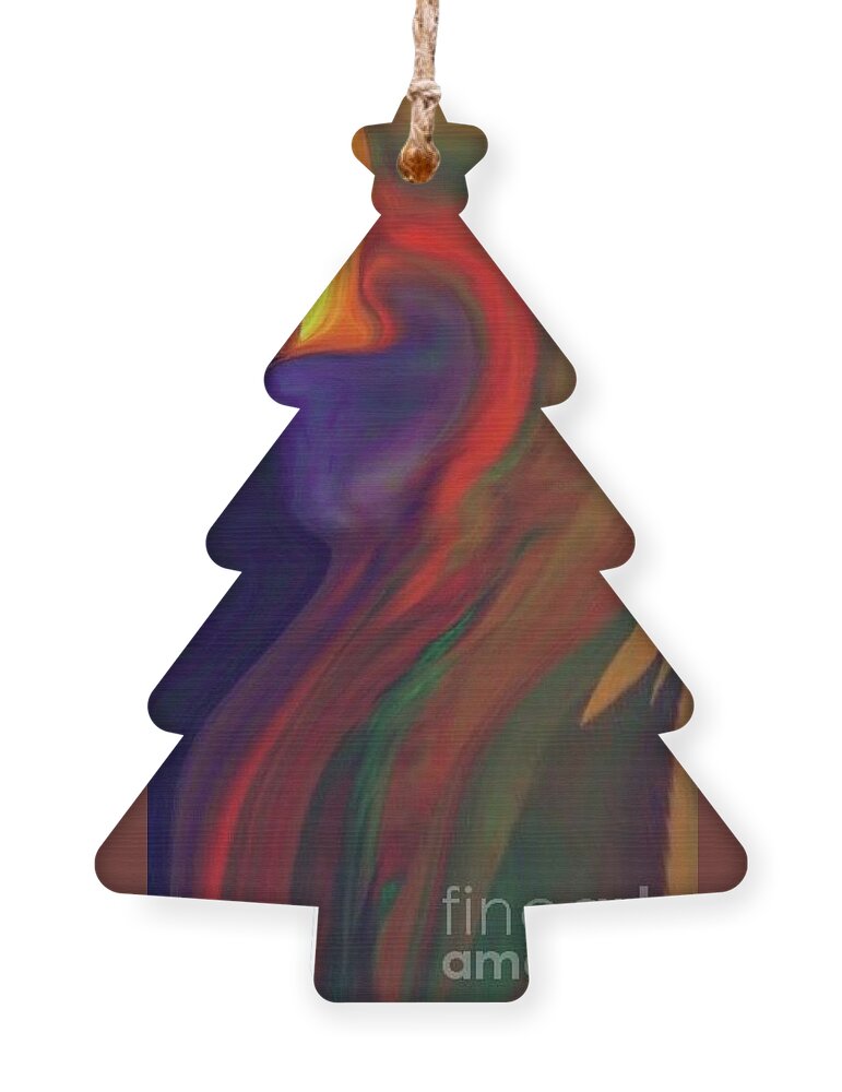 Ornament featuring the digital art Horseman by Glenn Hernandez