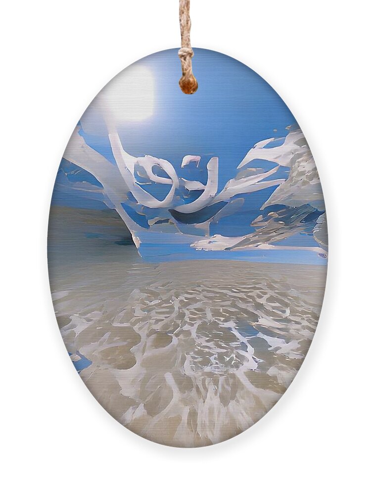  Ornament featuring the digital art Hot and Cold by Rod Turner