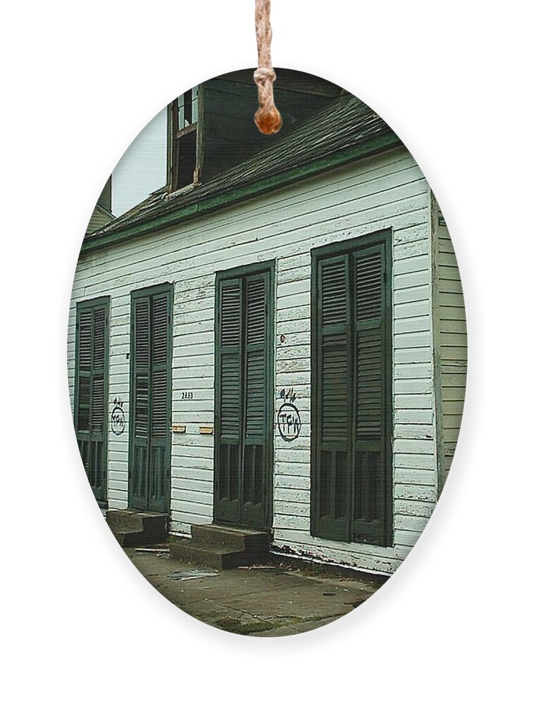 New Orleans Ornament featuring the photograph Hurricane Katrina Series - 20 by Christopher Lotito