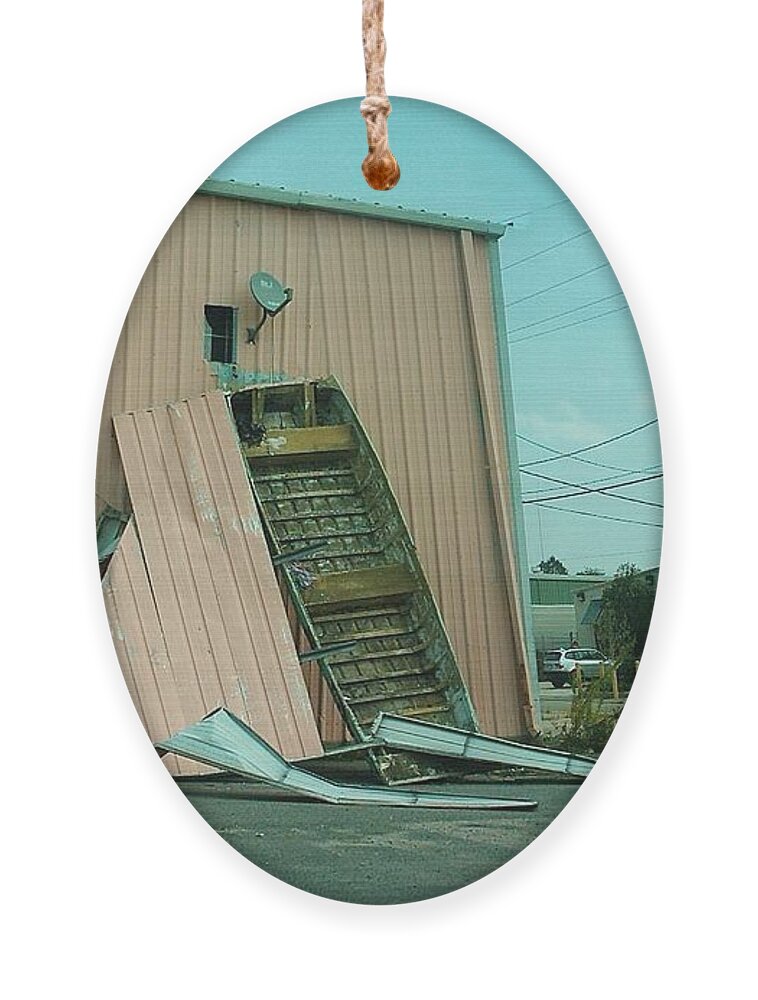 New Orleans Ornament featuring the photograph Hurricane Katrina Series - 39 by Christopher Lotito