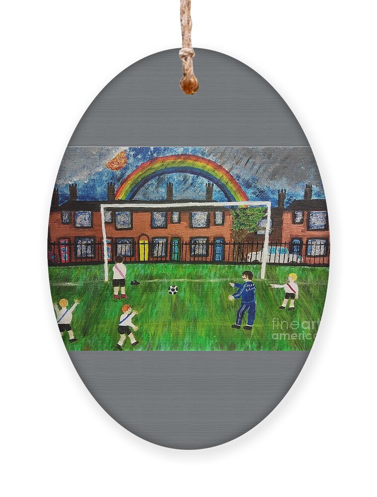 Lgbtq Ornament featuring the painting I am a different type of boy by David Westwood