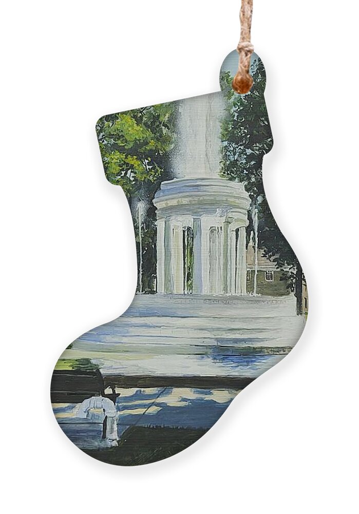 Marshall Michigan Ornament featuring the painting Icon by William Brody