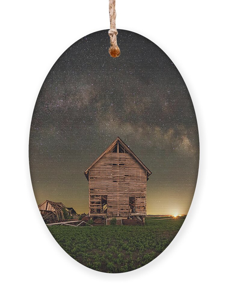 Nightscape Ornament featuring the photograph If You Build It by Grant Twiss
