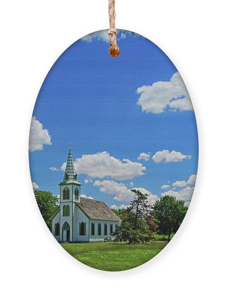 Stuhr Museum Ornament featuring the photograph Immanuel Lutheran Church by Jeff White