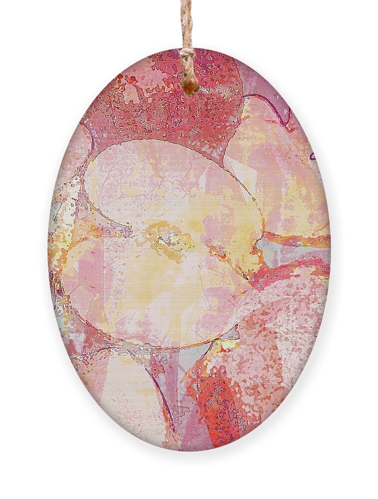 Apples Ornament featuring the digital art Impression of Apples by Nancy Olivia Hoffmann