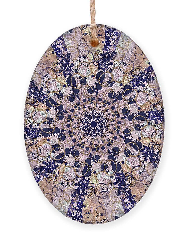 Mandala Ornament featuring the digital art Improvisation 2231 by Bentley Davis