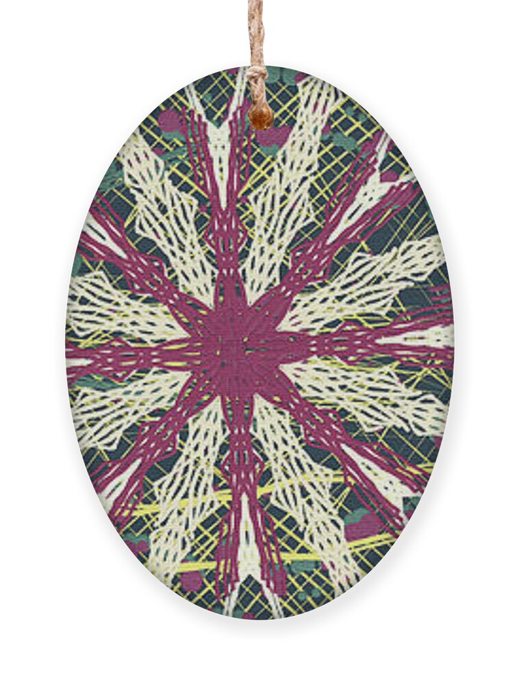 Mandala Ornament featuring the digital art Improvisation 351 by Bentley Davis