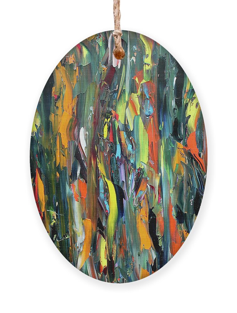 Abstract Ornament featuring the painting In the Depths 3 by Teresa Moerer
