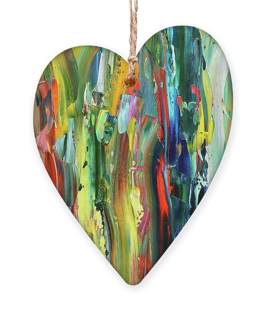 Colorful Ornament featuring the painting In The Depths by Teresa Moerer