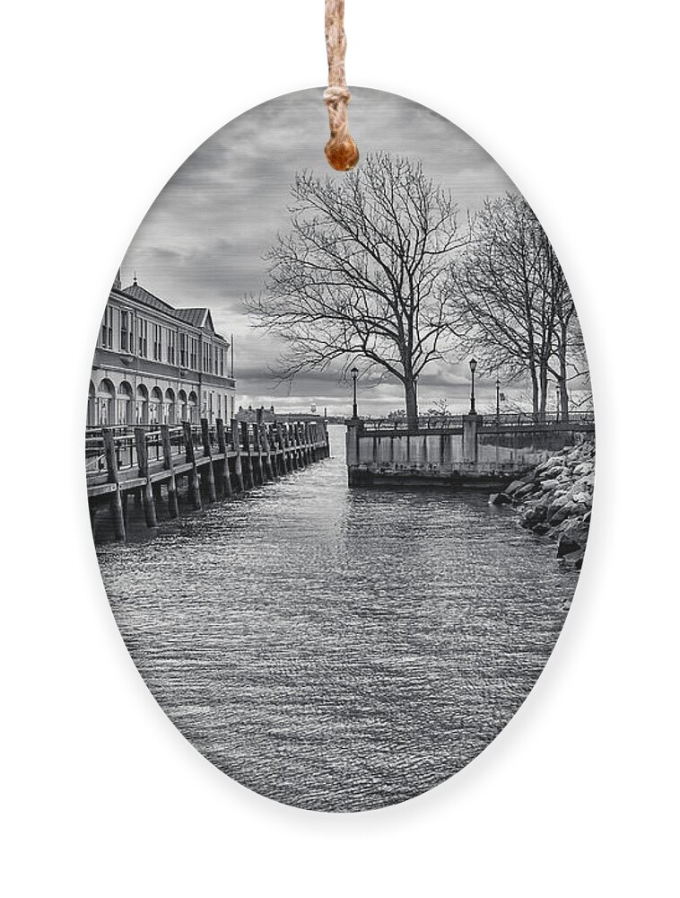 Pier A Ornament featuring the photograph Inlet at low tide by Cate Franklyn