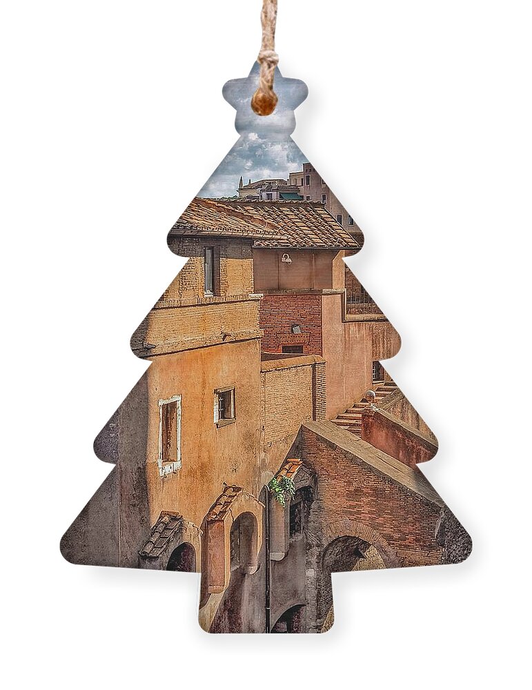 Castel St Angelo Ornament featuring the photograph Inside Castel St. Angelo, Rome by Rebecca Herranen