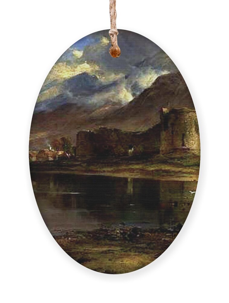 Inverlochy Castle Ornament featuring the painting Inverlochy Castle by Horatio McCulloch
