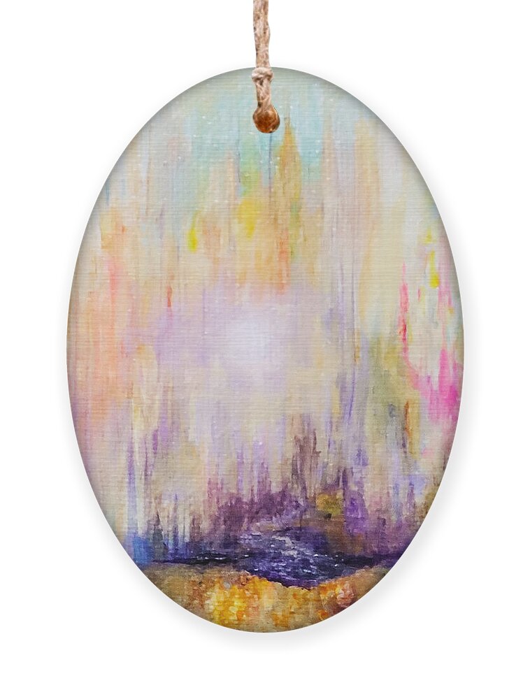 Abstract Ornament featuring the painting Island by Christine Bolden