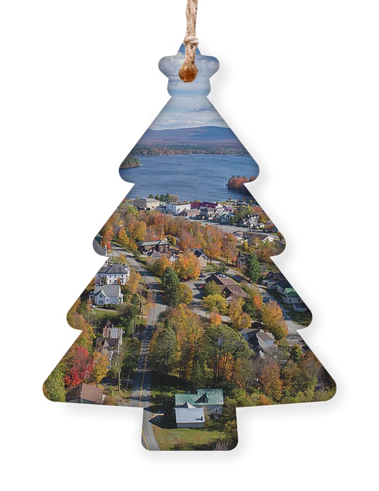 Island Pond Ornament featuring the photograph Island Pond Vermont by John Rowe
