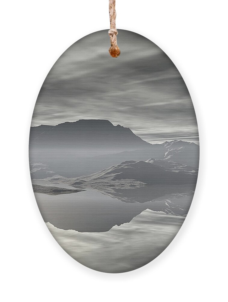 Digital Art Ornament featuring the digital art Isle of Serenity by Phil Perkins
