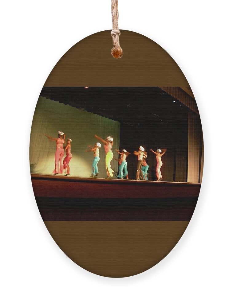 Dancers Ornament featuring the painting Jamboreee5 by Trevor A Smith