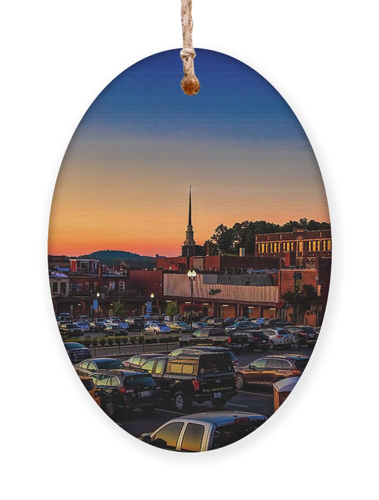 Sunset Ornament featuring the photograph Johnson City, Tennessee at Sunset by Shelia Hunt