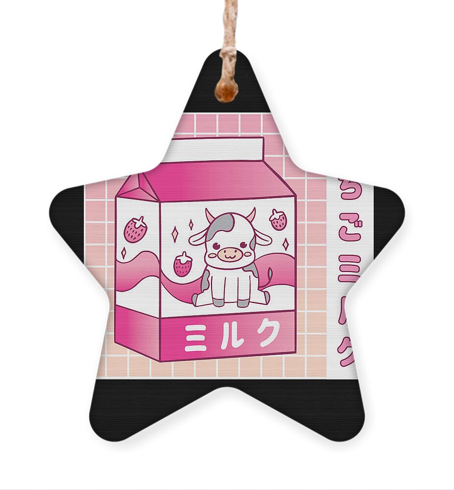 Axolotl Strawberry Milk Kawaii Japanische Anime Mädchennager Shirt