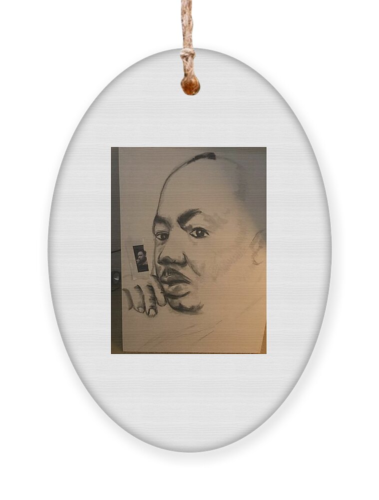  Ornament featuring the drawing King by Angie ONeal