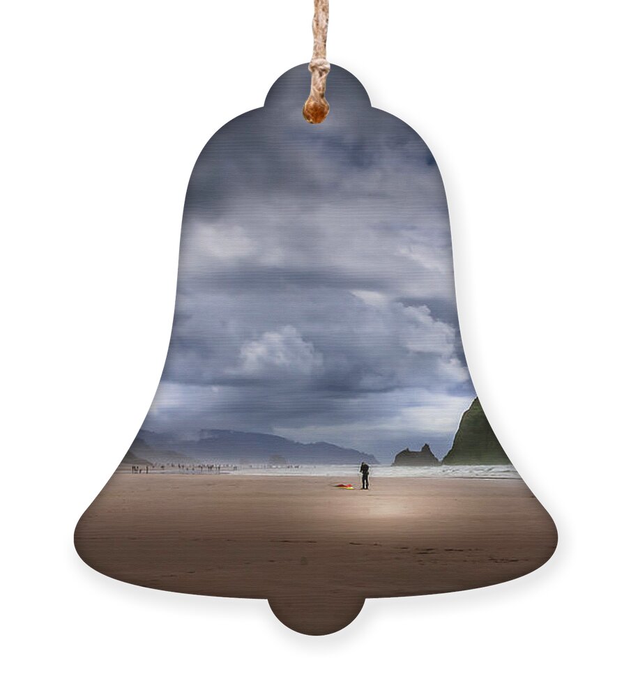 Kite Flier Ornament featuring the photograph Kite Flier by David Patterson