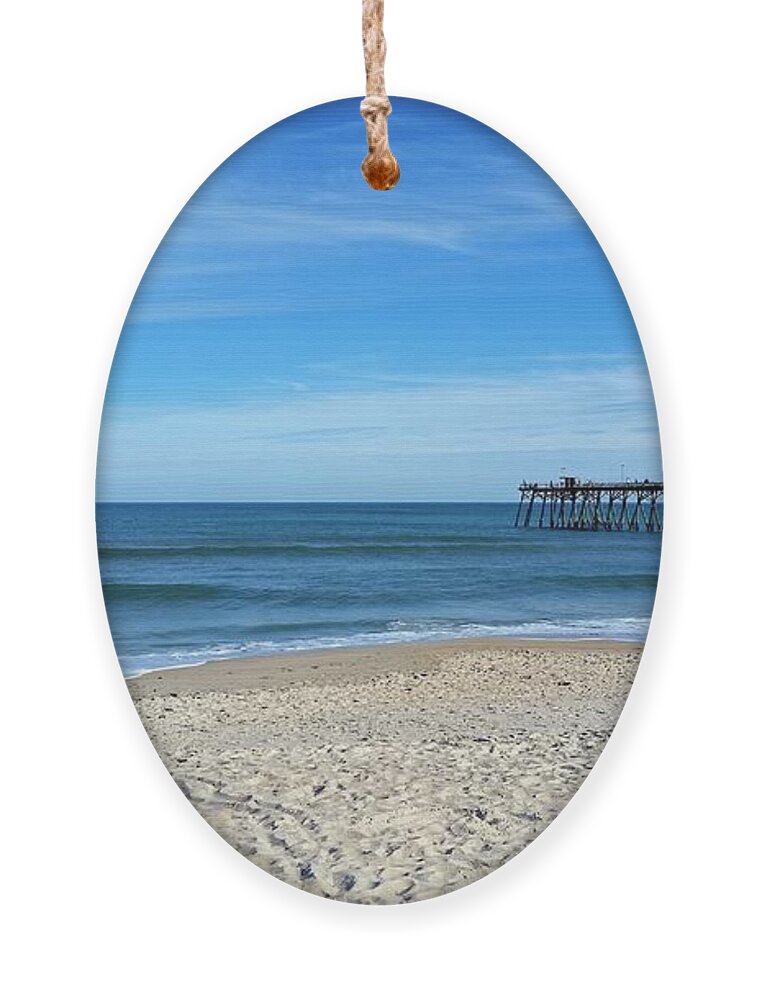 Kure Beach North Carolina Ornament featuring the photograph Kure Beach by Rick Nelson
