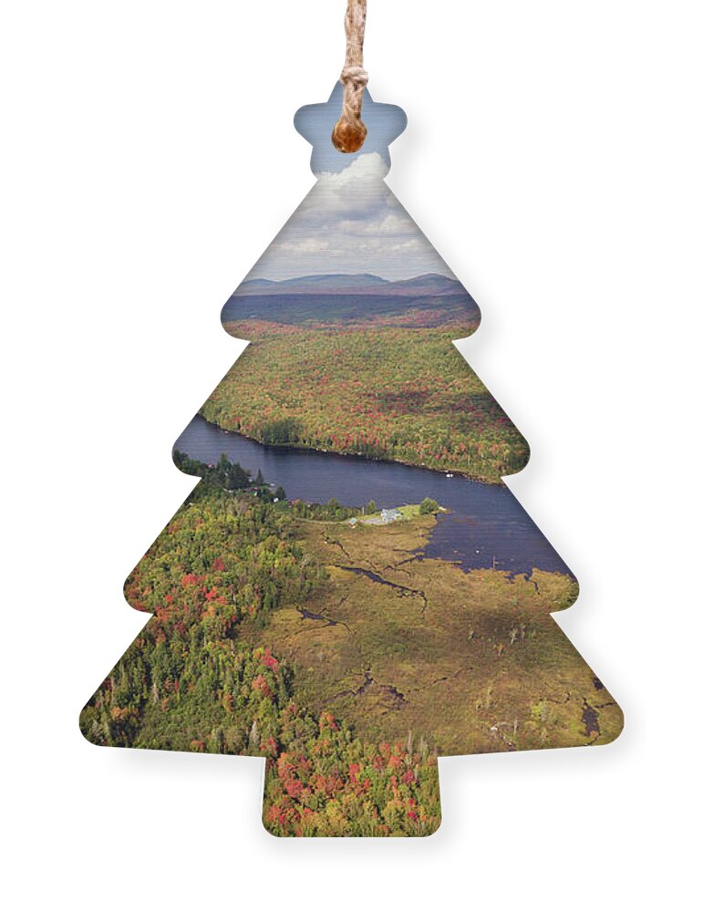New England Ornament featuring the photograph Lake Groton - Groton, Vermont by John Rowe