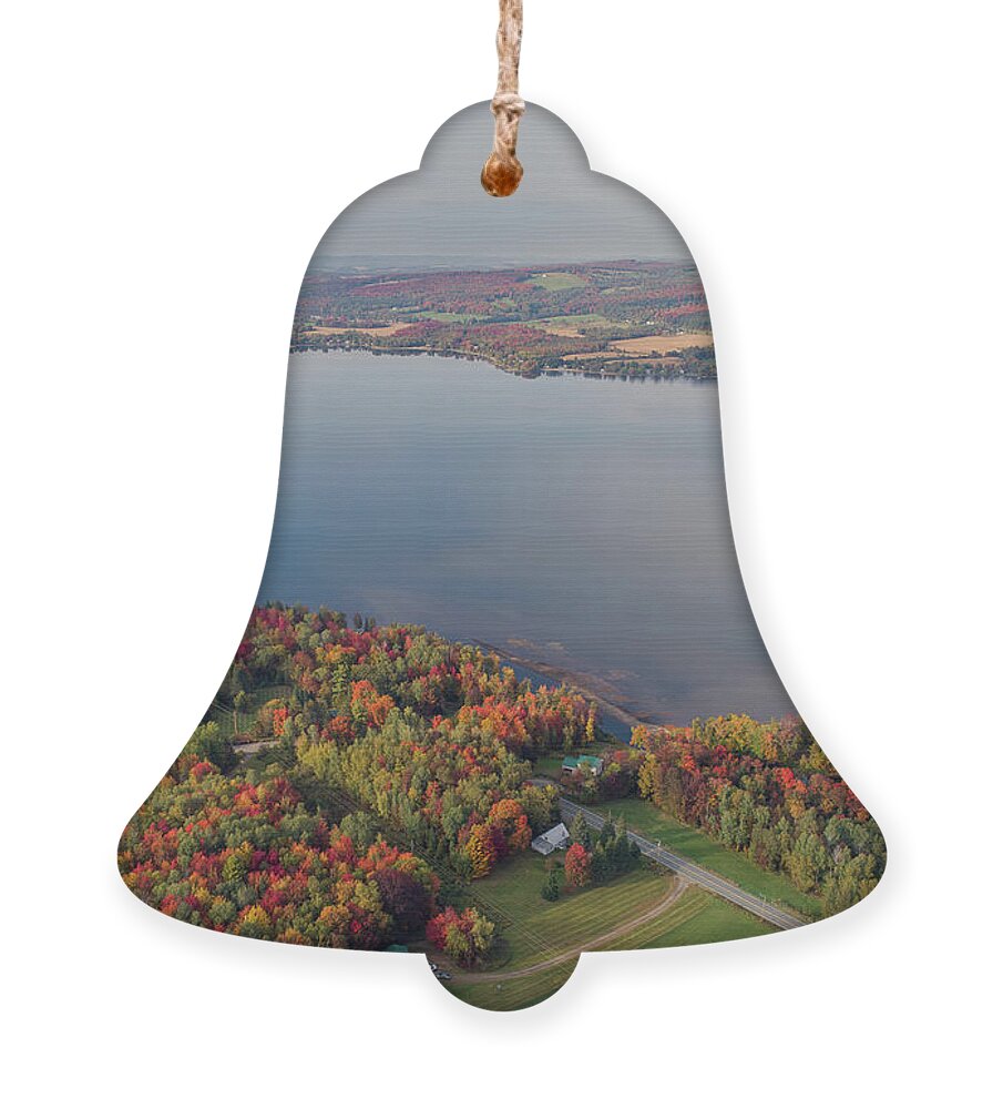 Fall Ornament featuring the photograph Lake Salem Vermont by John Rowe