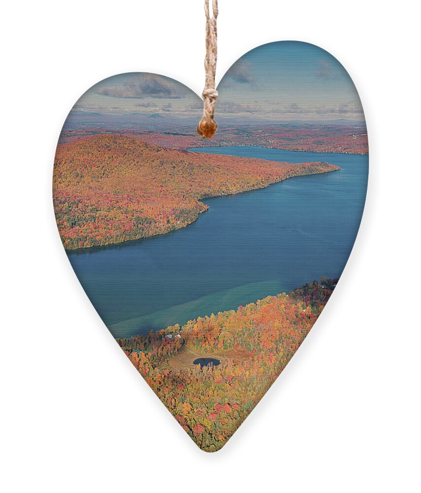 Lake Seymour Ornament featuring the photograph Lake Seymour Vermont by John Rowe