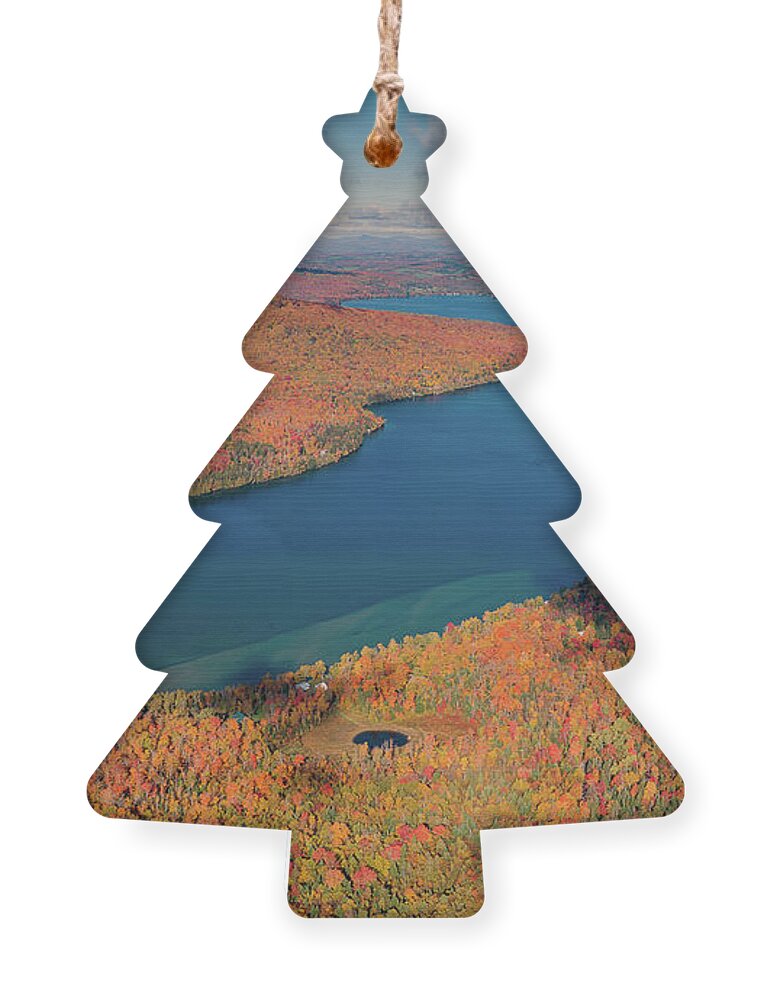 Lake Seymour Ornament featuring the photograph Lake Seymour Vermont by John Rowe